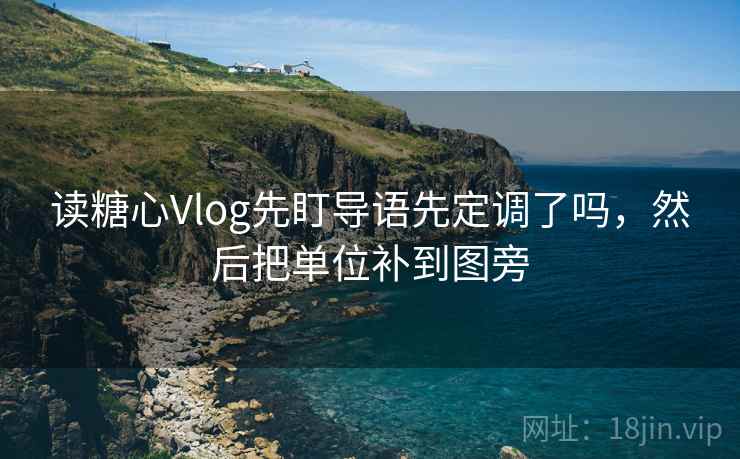 读糖心Vlog先盯导语先定调了吗，然后把单位补到图旁
